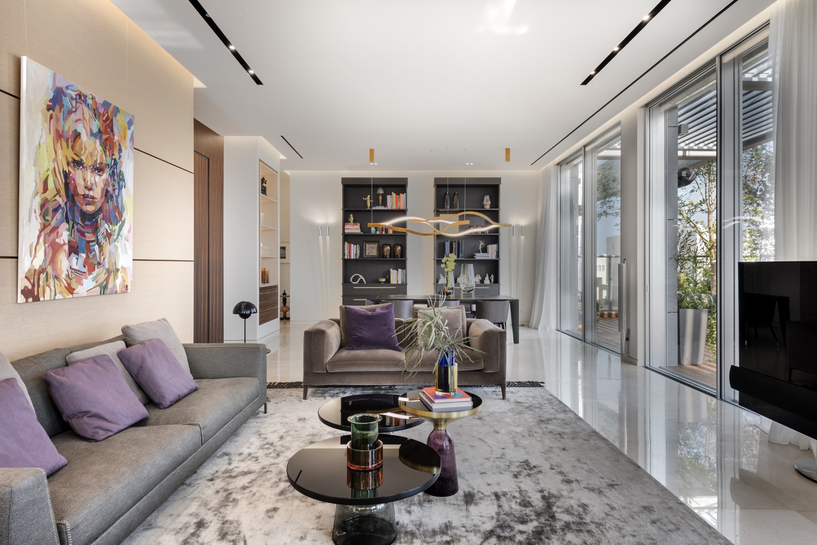 Image showcasing Bohemian Penthouse Interior Design - Tzvia Kazayoff